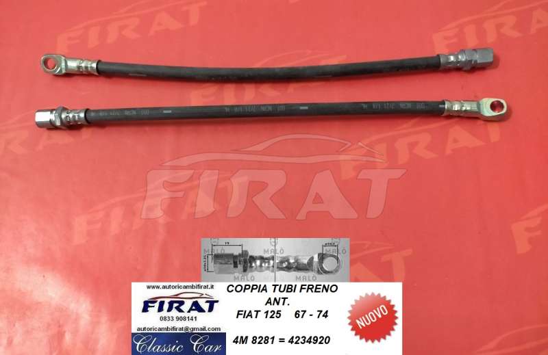 TUBO FRENO FIAT 125 ANT. (8281)